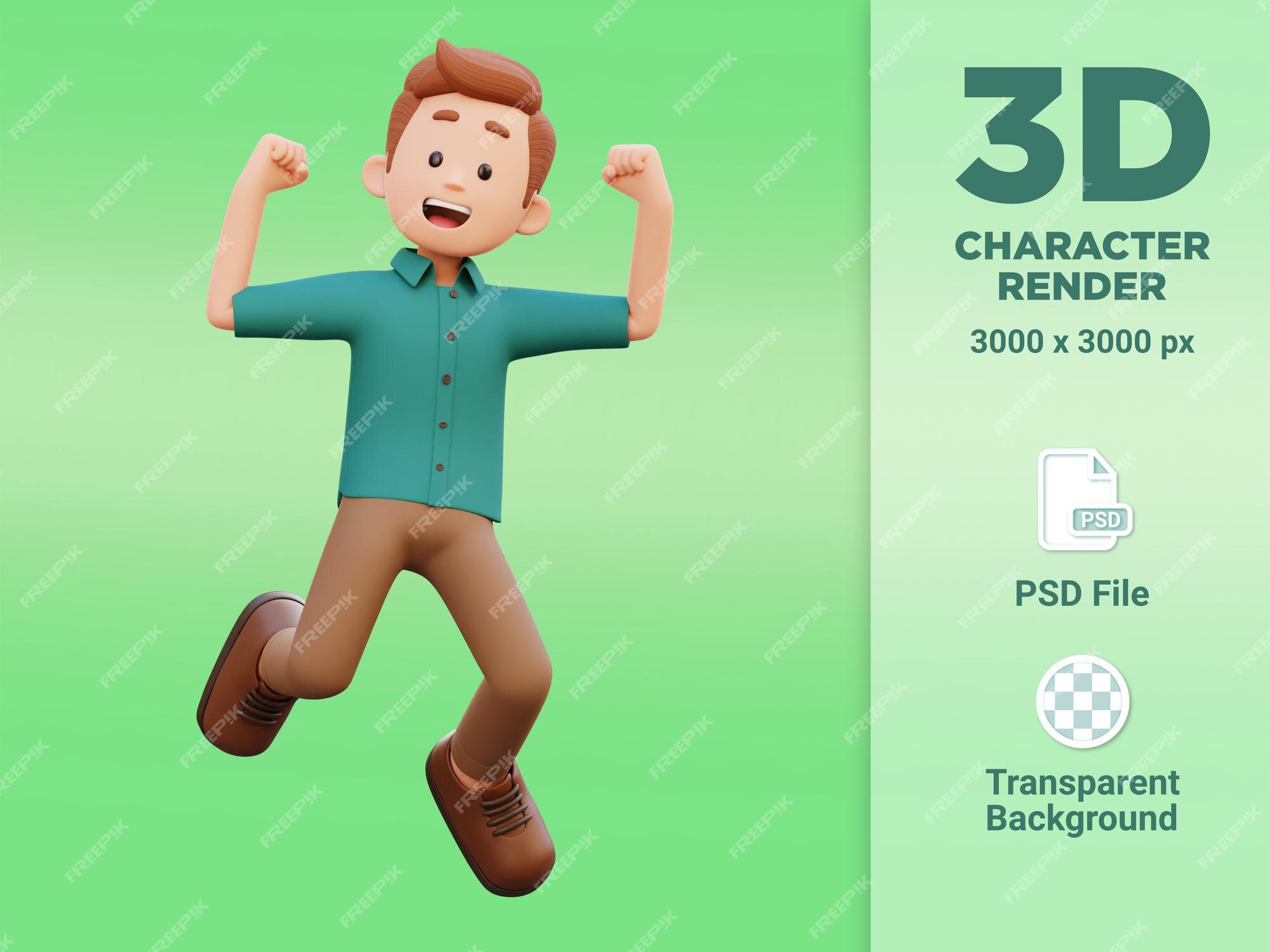 Personagem masculino 3d