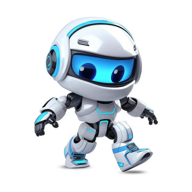 PSD personagem robô bonito em 3d