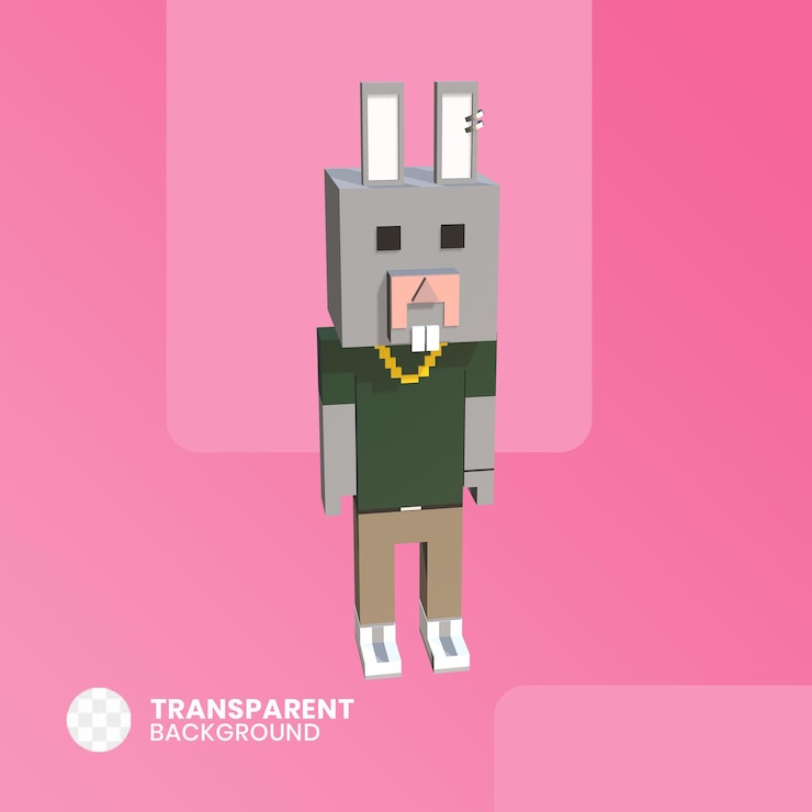 PSD personaggio 3d uomo animale