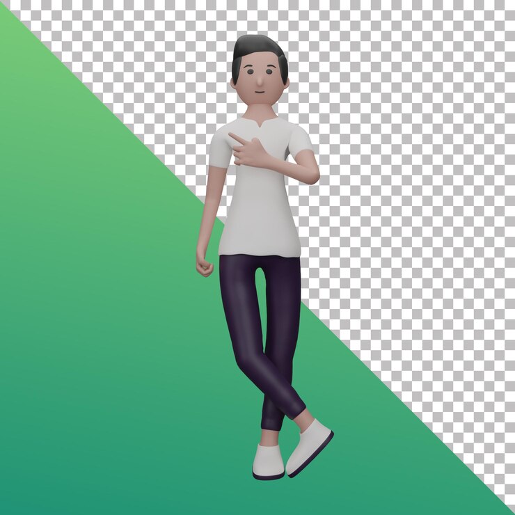 personaje 3d actuando genial
