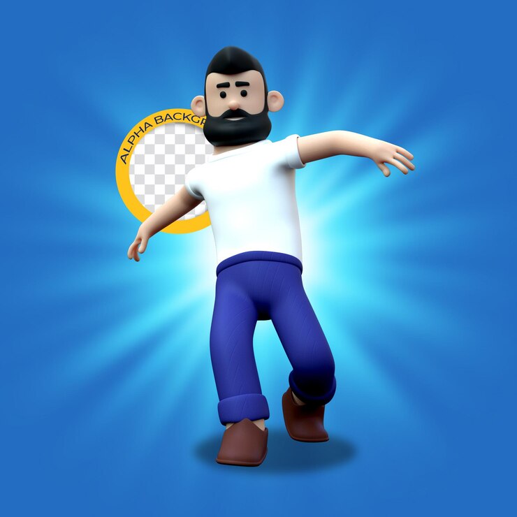 PSD personaje 3d