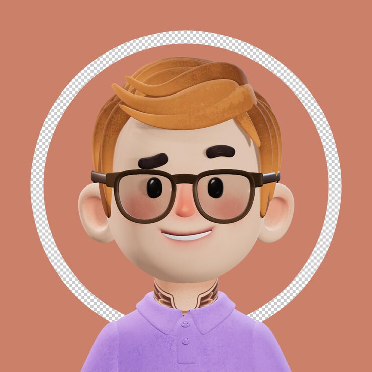 PSD personaje avatar en 3d