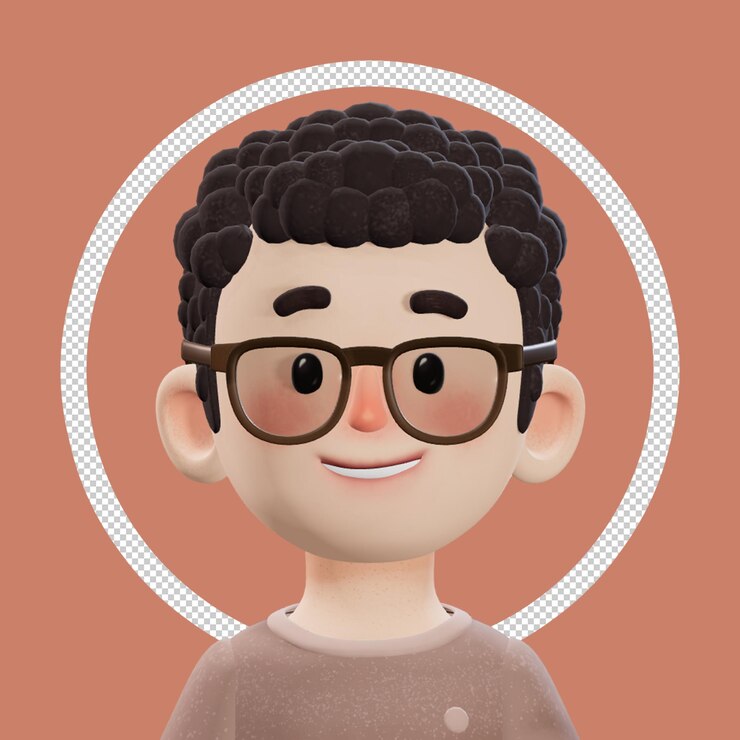 PSD personaje avatar en 3d