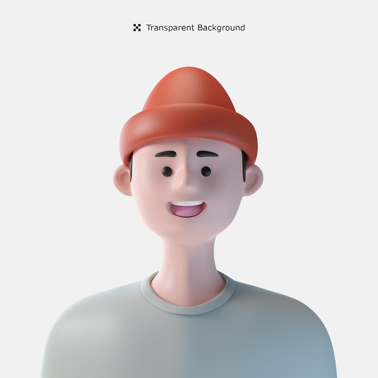 PSD personaje avatar ilustración 3d