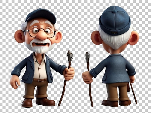 personaje de dibujos animados de los abuelos