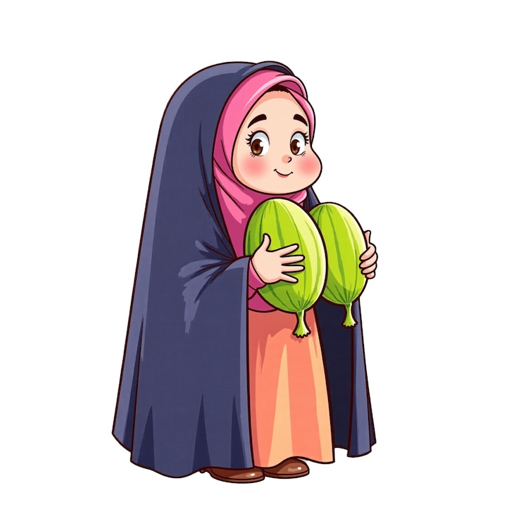 PSD un personaje de dibujos animados con una bufanda alrededor de su cabeza y la palabra cita la palabra cita en él