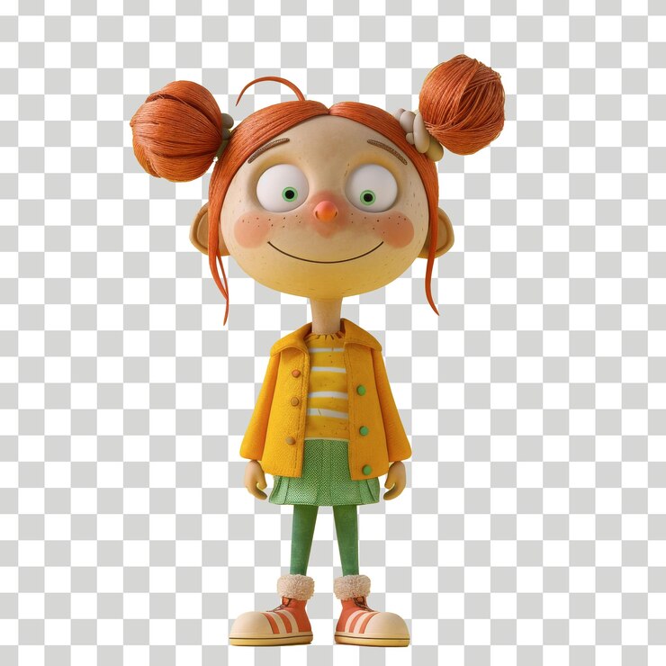 un personaje de dibujos animados con una camisa amarilla y pantalones verdes