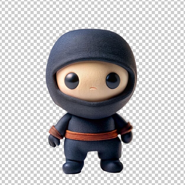 PSD el personaje de dibujos animados chibi es un fondo transparente.