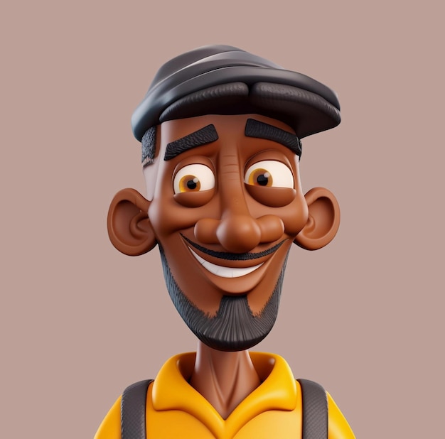 PSD un personaje de dibujos animados con un sombrero y un sombrero.