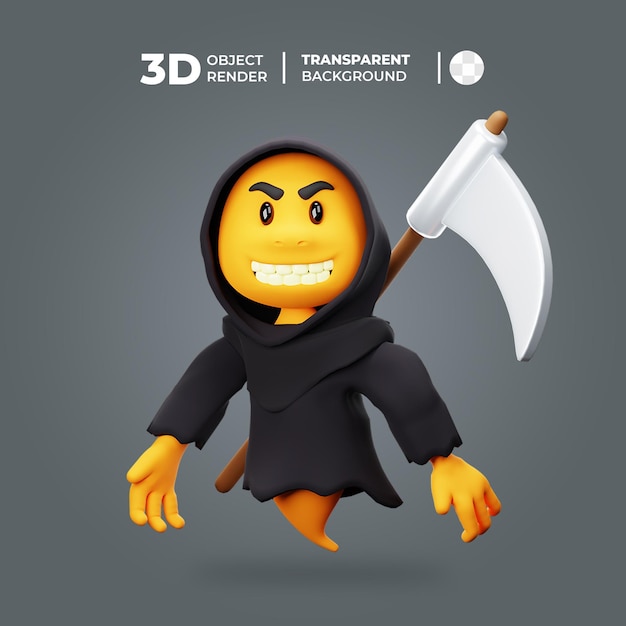 Personaje fantasma 3D con arma