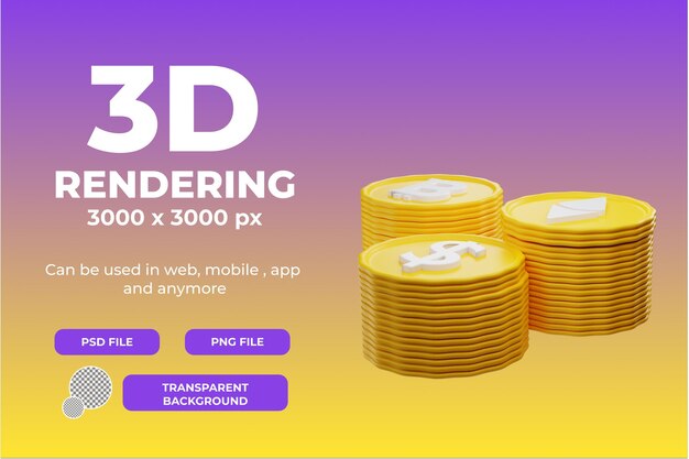 Personaje femenino de representación 3D con objeto de ilustración de megáfono