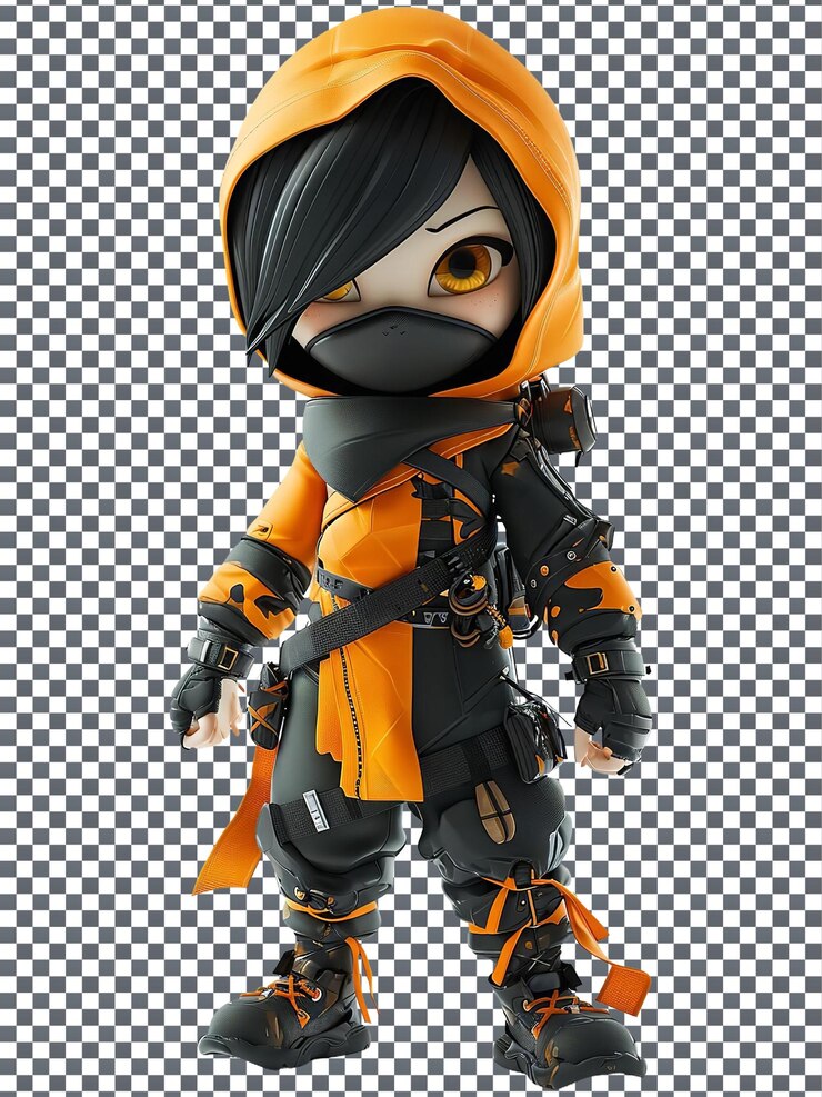 PSD el personaje de infiltrator aislado en un fondo transparente.