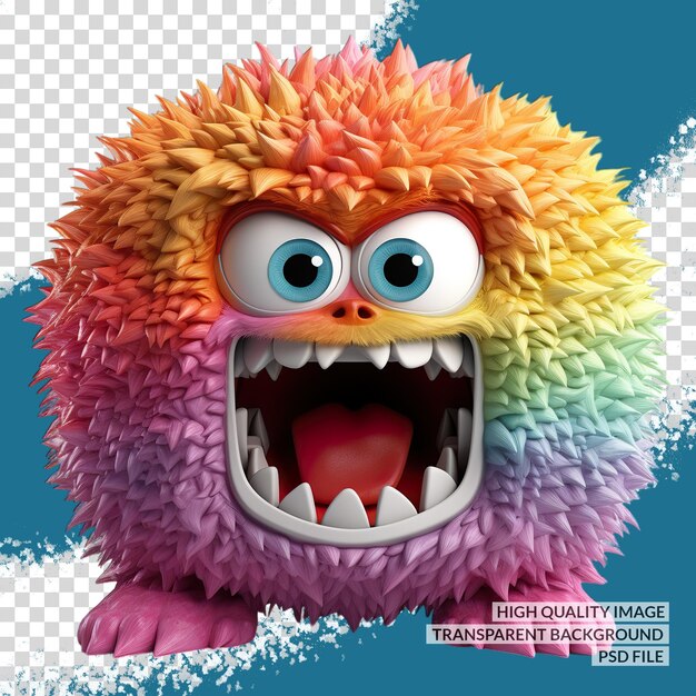 PSD personaje de la mascota3d png clipart trasfondo aislado transparente