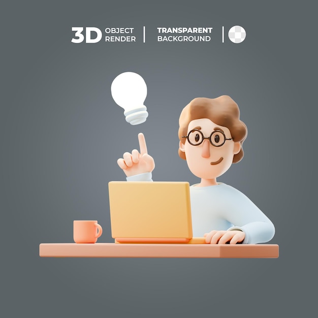 Personaje masculino en 3D