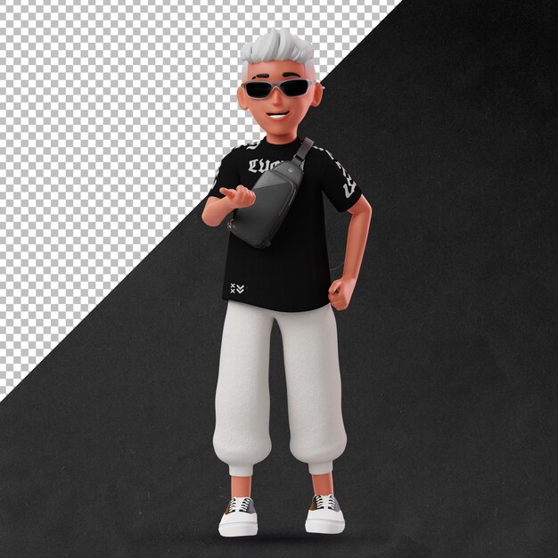 PSD personaje masculino 3d