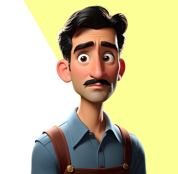 PSD personaje masculino en 3d