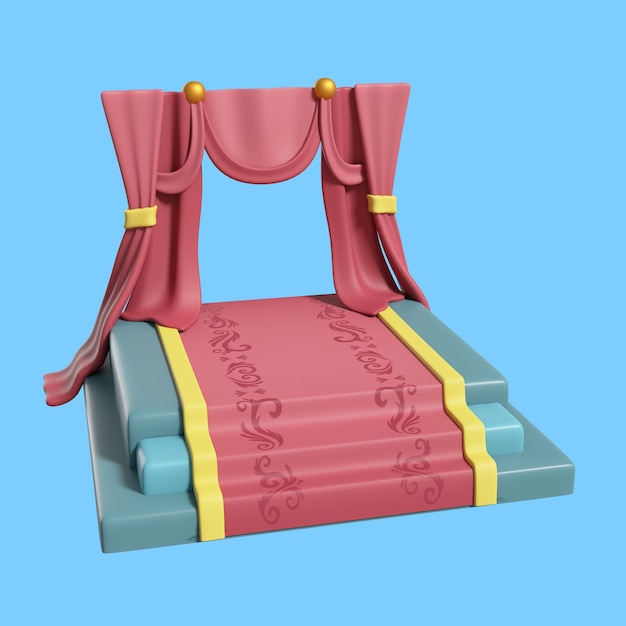 Personaje de monarquía de realeza 3d