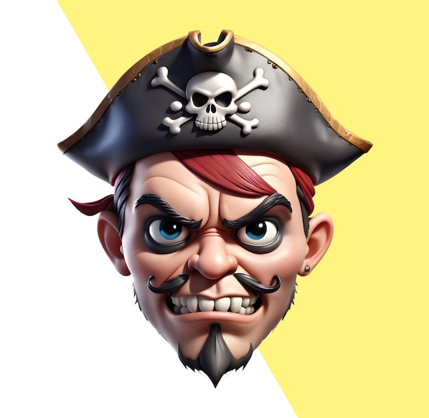 PSD personaje pirata 3d