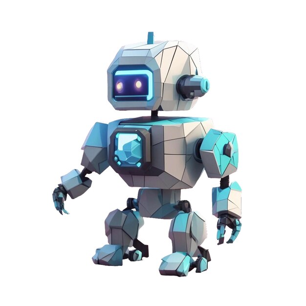 PSD personaje de robot psd 3d