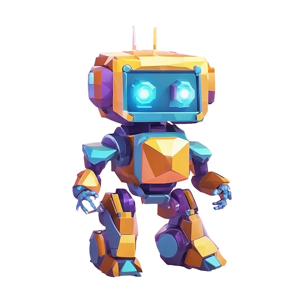 PSD personaje de robot psd 3d