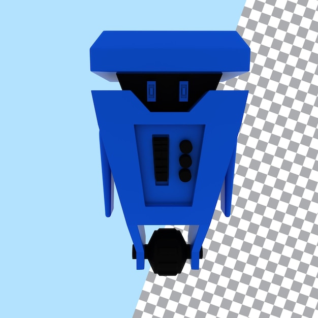Personaje de robot vectorial de renderizado 3D gratuito