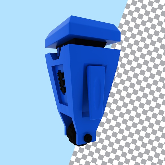Personaje de robot vectorial de renderizado 3D gratuito