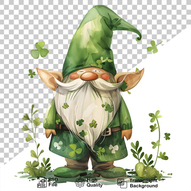 PSD el personaje verde de patrick day en un fondo transparente incluye la imagen