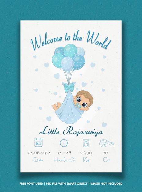 Personalisierter Baby-Geburtsrahmen, Geschenke für Neugeborene