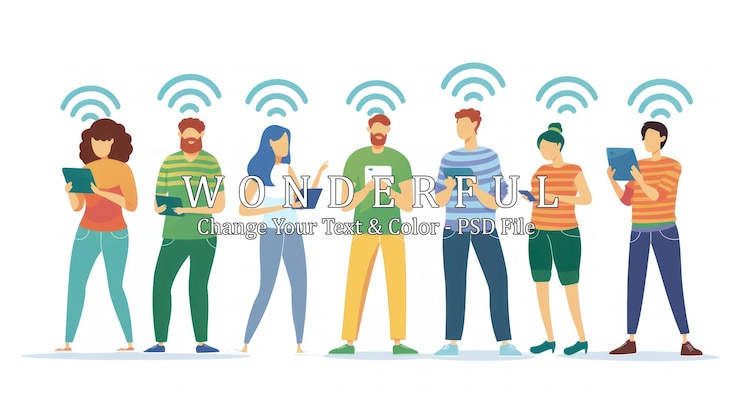 PSD persone collegate dal wi-fi