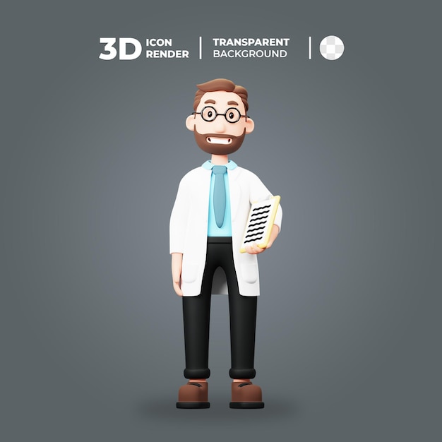 Personnage De Docteur 3d