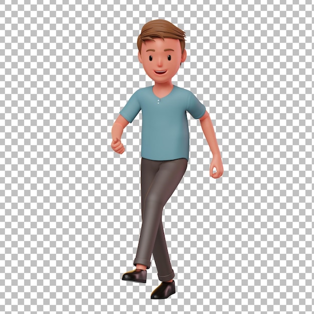 Personnage Masculin 3d Marchant