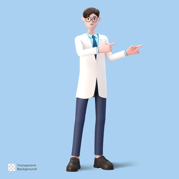 Personnage De Médecin De Dessin Animé 3d