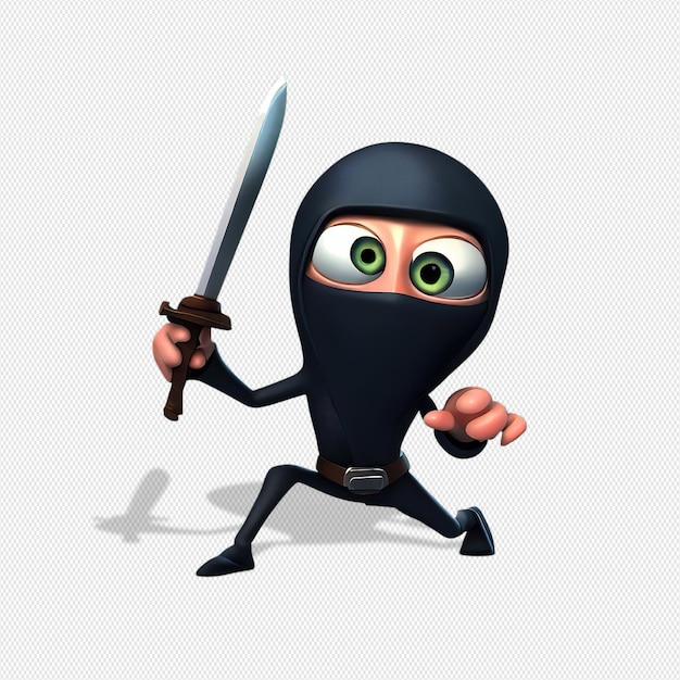 PSD personnage ninja