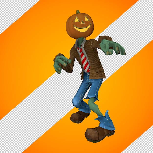 PSD personnage zombie de rendu 3d