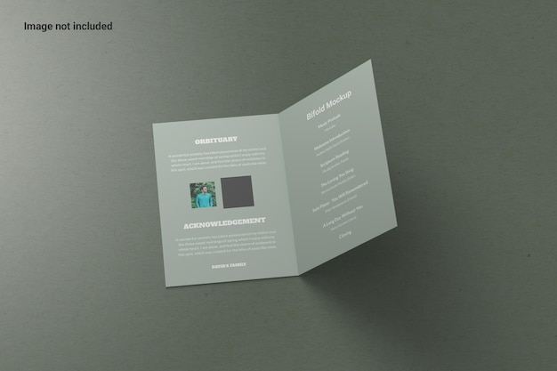 Perspectiva bifold brochure mockup