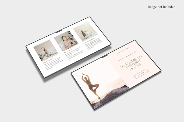 Perspective Display Screen UI Mockup zur Präsentation Ihres UI-Designs für Kunden