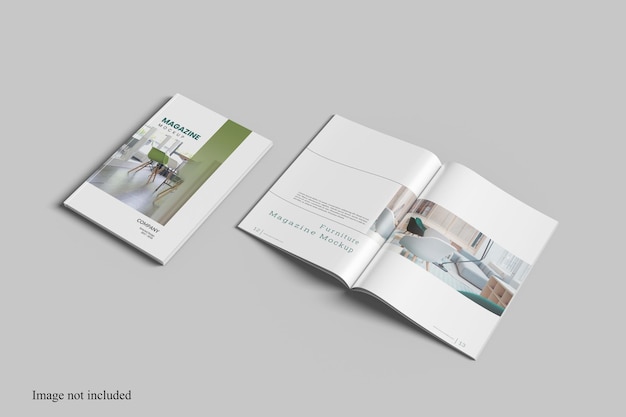 Perspective Magazine Mockup Pour Présenter Votre Conception Aux Clients