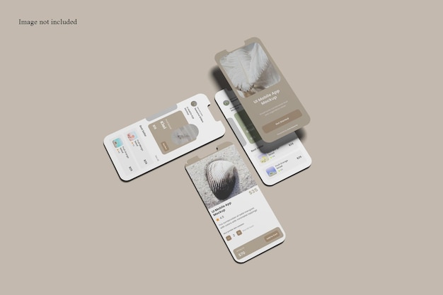 Perspective mobile screen mockup para apresentar seu design aos clientes