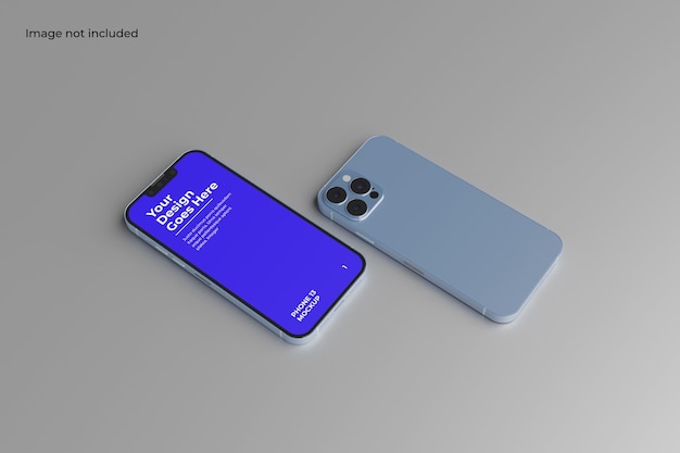 Perspektive Zwei Smartphone 12 Mockup