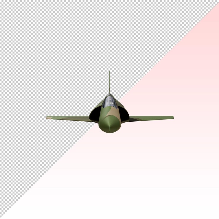 PSD pesawat jet tempur militer terisolasi