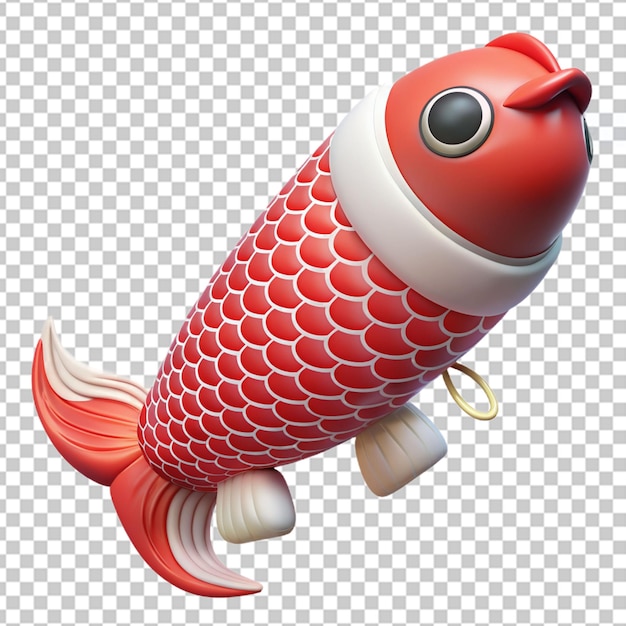 Pescado betta 3d aislado en un fondo transparente hd png