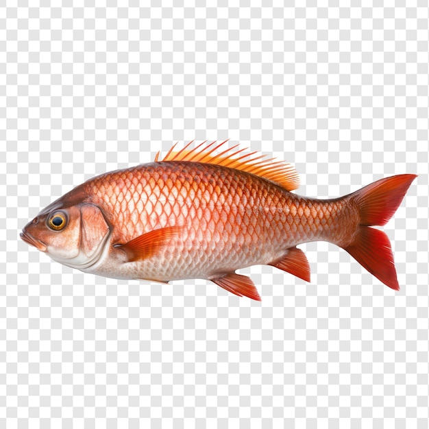 PSD pescado en el fondo de transparencia psd