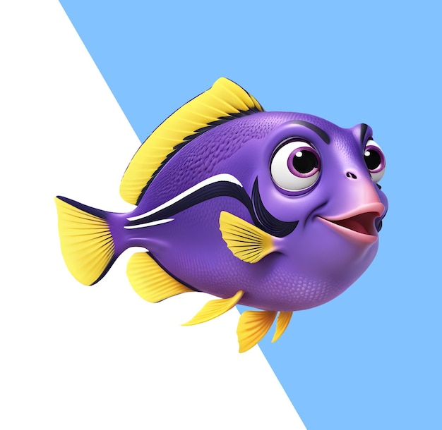 PSD pescado lindo en 3d