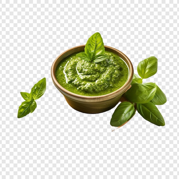 PSD pesto isolé sur un fond transparent