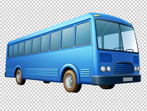 PSD un petit bus bleu