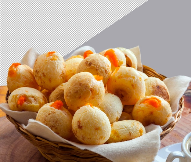 Petit-déjeuner Avec Pain Au Fromage Farci Pao De Queijo