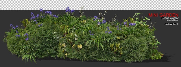 Petit jardin avec beaucoup de plantes