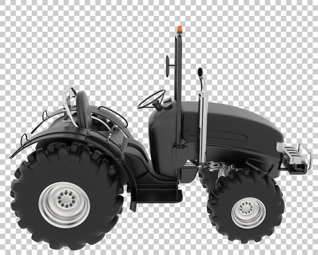 Petit Tracteur Sur Fond Transparent Illustration De Rendu 3d