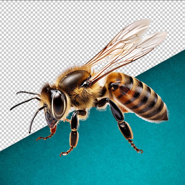 PSD petite abeille sur fond transparent
