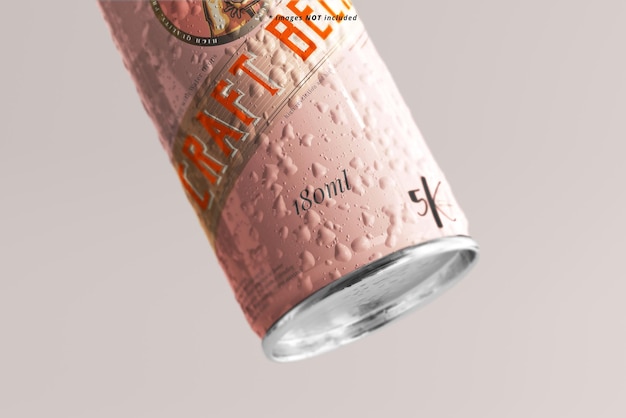 Petite Canette De Bière Avec Effet De Condensation